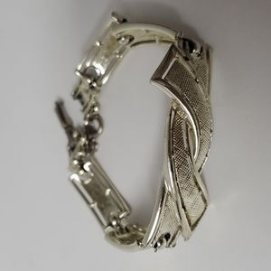 Vintage chunky silver tone Coro bracelet